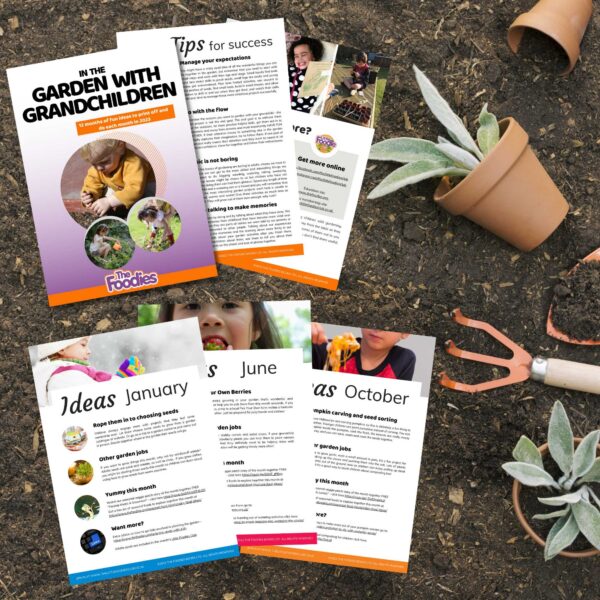Sample pages of the download of Gardening with Grandchildren - ideas for every month in 2023.